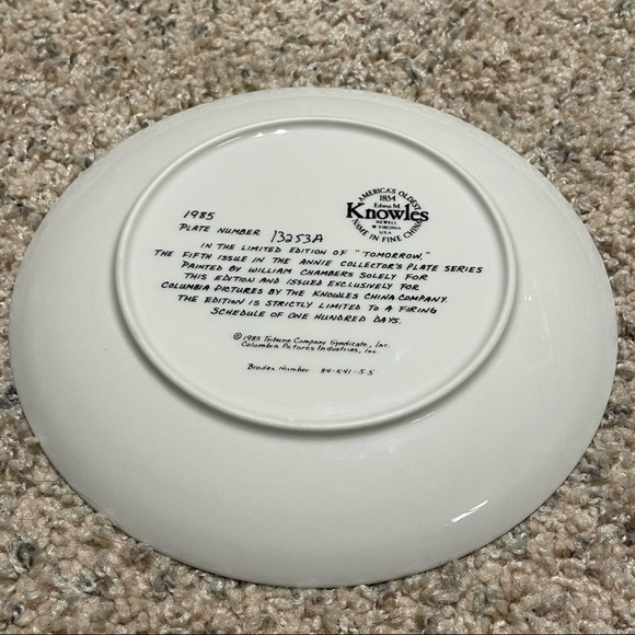 SET OF 4 EDWIJ M. KNOWLES ANNIE COLLECTOR PLATES - Picture 12 of 13